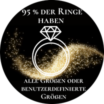  Ringe haben alle Größen oder benutzerdefinierte Größen